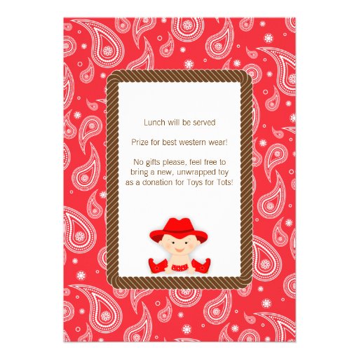 First Rodeo Birthday Invitation