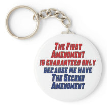 First Second Amendment Keychain
