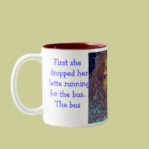First she dropped her latte mugs