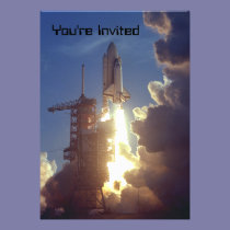 First Shuttle Launched invitations