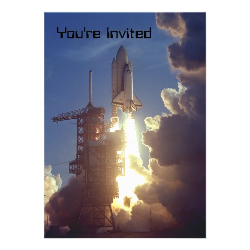 First Shuttle Launched Invites