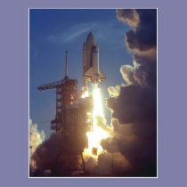 First Shuttle Launched postcards