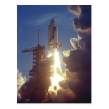 First Shuttle Launched Post Card