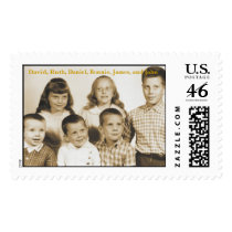 First Six Porter Kids, David, Ruth, Daniel, Bon... postage