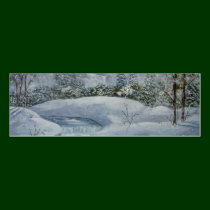 First Snow Bookmark business cards