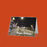 holiday, christmas, snow, winter, downtown,