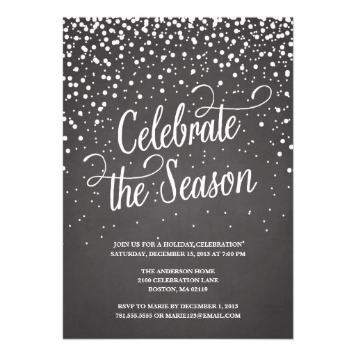 FIRST SNOW | HOLIDAY PARTY INVITATION