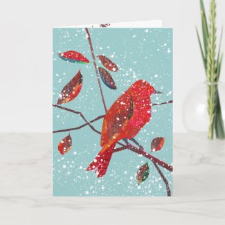 First Snow Holiday Season Cards