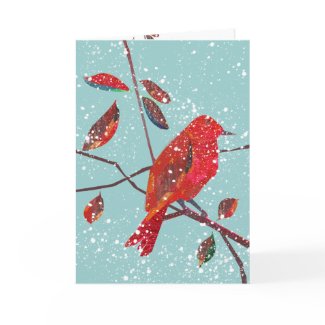 First Snow Holiday Season Cards