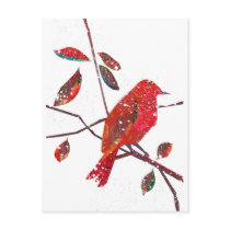 First Snow Holiday Season postcards