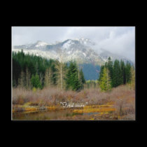 "First snow" postcards