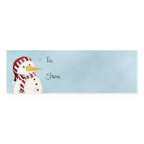 First Snowflake Gift Tag business cards