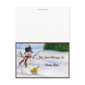First Snowflake Table Tent postcards by 13BlackCatsDesigns First Snowflake Table Tent postcards