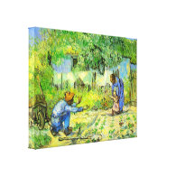 First steps, 1890 Vincent van Gogh Stretched Canvas Print
