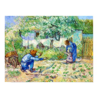 First Steps (after Millet) Vincent van Gogh art Poster