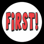 First! stickers