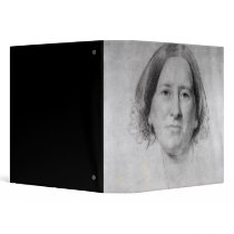 First Study for the Portrait of George Eliot 3 Ring Binders