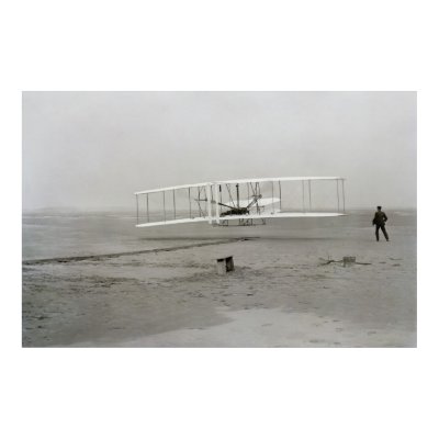 First successful flight of the Wright Flyer Poster by MyOtherPlanet