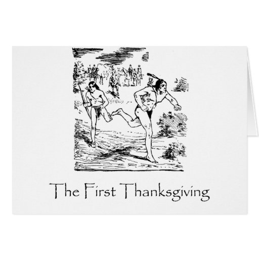 First Thanksgiving Greeting Card