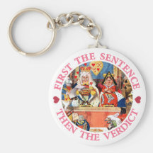FIRST THE SENTENCE, THEN THE VERDICT KEY CHAIN