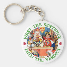FIRST THE SENTENCE, THEN THE VERDICT KEYCHAIN