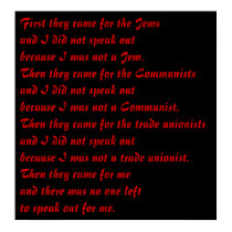 First they came for posters