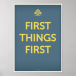 First Things First Print
