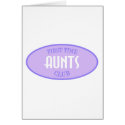 First Time Aunts Club (Purple) cards
