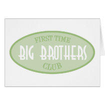 First Time Big Brothers Club (Green) cards by LushLaundry First Time Big Brothers Club (Green) cards