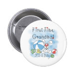 First Time Grandma Baby Boy Button