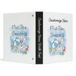 First Time Grandma of Boy Gifts Vinyl Binders