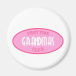First Time Grandmas Club (Pink) Refrigerator Magnet