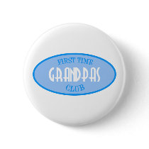 First Time Grandpas Club (Blue) Button