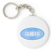 First Time Grandpas Club (Blue) Keychains