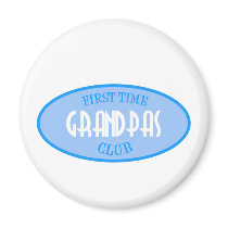 First Time Grandpas Club (Blue) magnets by LushLaundry First Time Grandpas Club (Blue) magnets