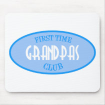 First Time Grandpas Club (Blue) Mouse Pad