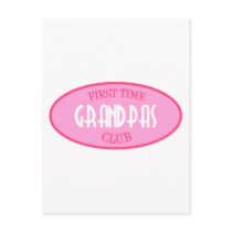 First Time Grandpas Club (Pink) postcards