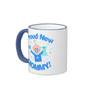 First Time Mom of Baby Boy Coffee Mug mug