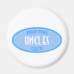 First Time Uncles Club (Blue) Refrigerator Magnets