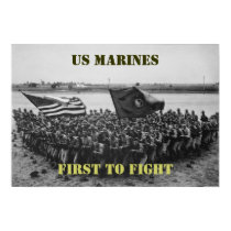 First to Fight - US Marines - 1918 posters