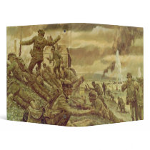 First Wave at Omaha by Ken Riley World War II Vinyl Binder