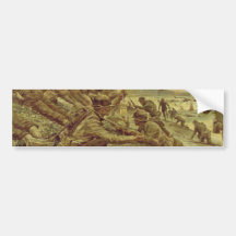 First Wave at Omaha by Ken Riley World War II Bumper Sticker