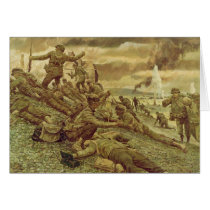 First Wave at Omaha by Ken Riley World War II Cards