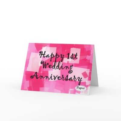 First Wedding Anniversary Cards