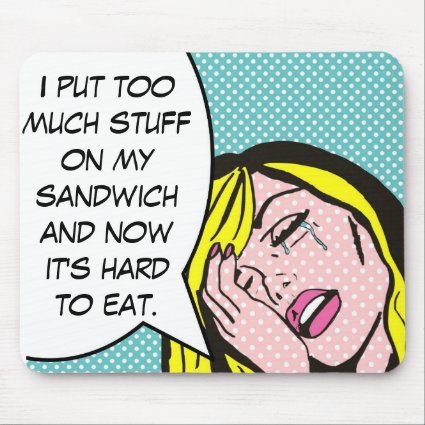 First World Problems Comic Book Mousepad