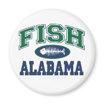 Fish Alabama magnets by FishNHuntObsessions Fish Alabama magnets