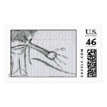 Fish Alien Hands Technology Stamps