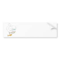 Fish and Bubbles Bumper Stickers