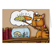 Fish and Chips Cat cards