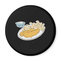 fish and chips fridge magnets